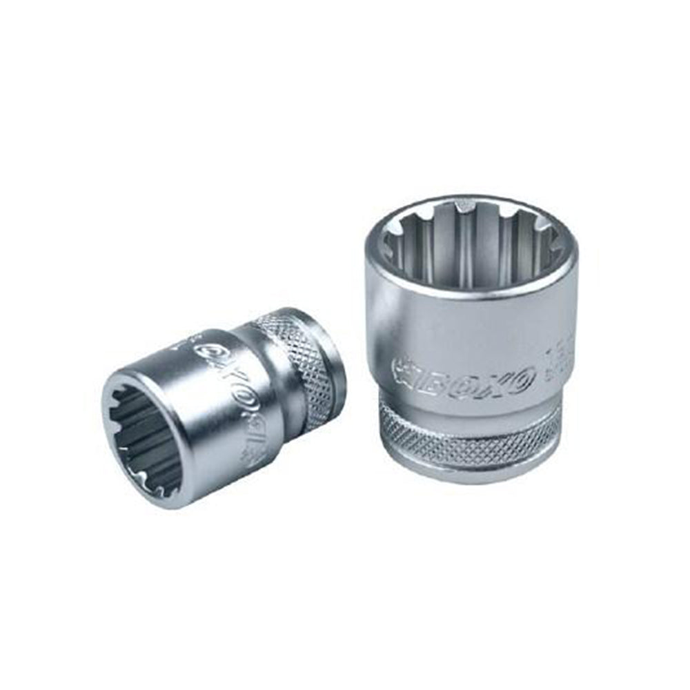 1/2" Dr. Spline Socket w/ Frosty Finish - Wadamart