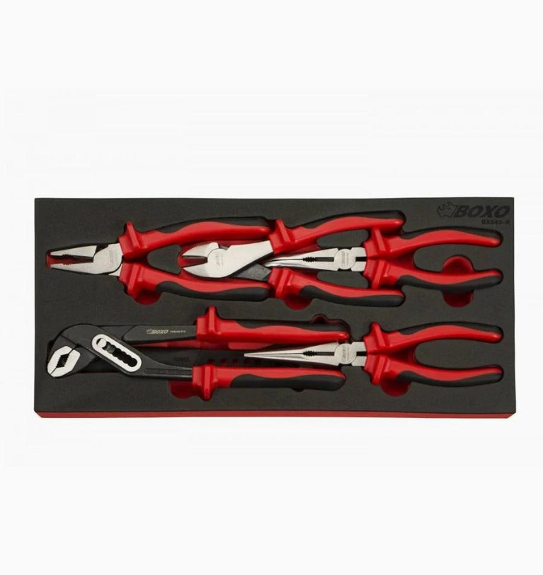 6 Pcs - Pliers & Adjustable Wrench Set, 1/3 System Insert