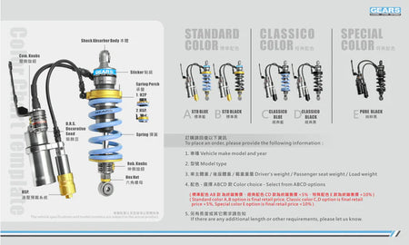 YAMAHA YZF R15 V4/R15 M (21~)/R125 (23~) H2P Rear Suspension - Wadamart