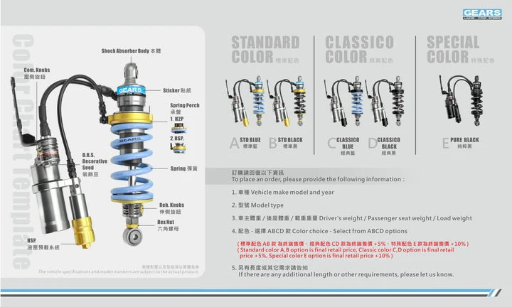 YAMAHA YZF R15 V3 (ALL) H2P Rear Suspension - Wadamart